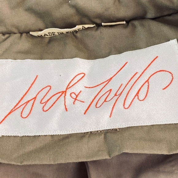 VTG 1980’s Lord & Taylor’s Long Quilted Puffer Coat in Light Tan Size M - Picture 6 of 8